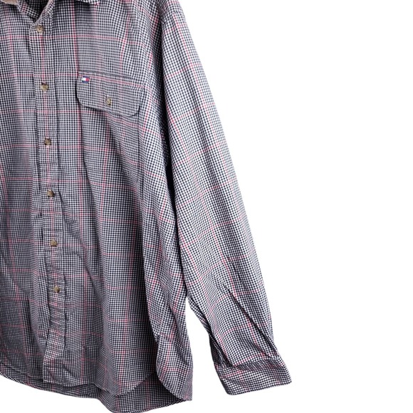 Tommy Hilfiger Men's Long Sleeve Button-Up Plaid Shirt Size XL - Picture 6 of 16